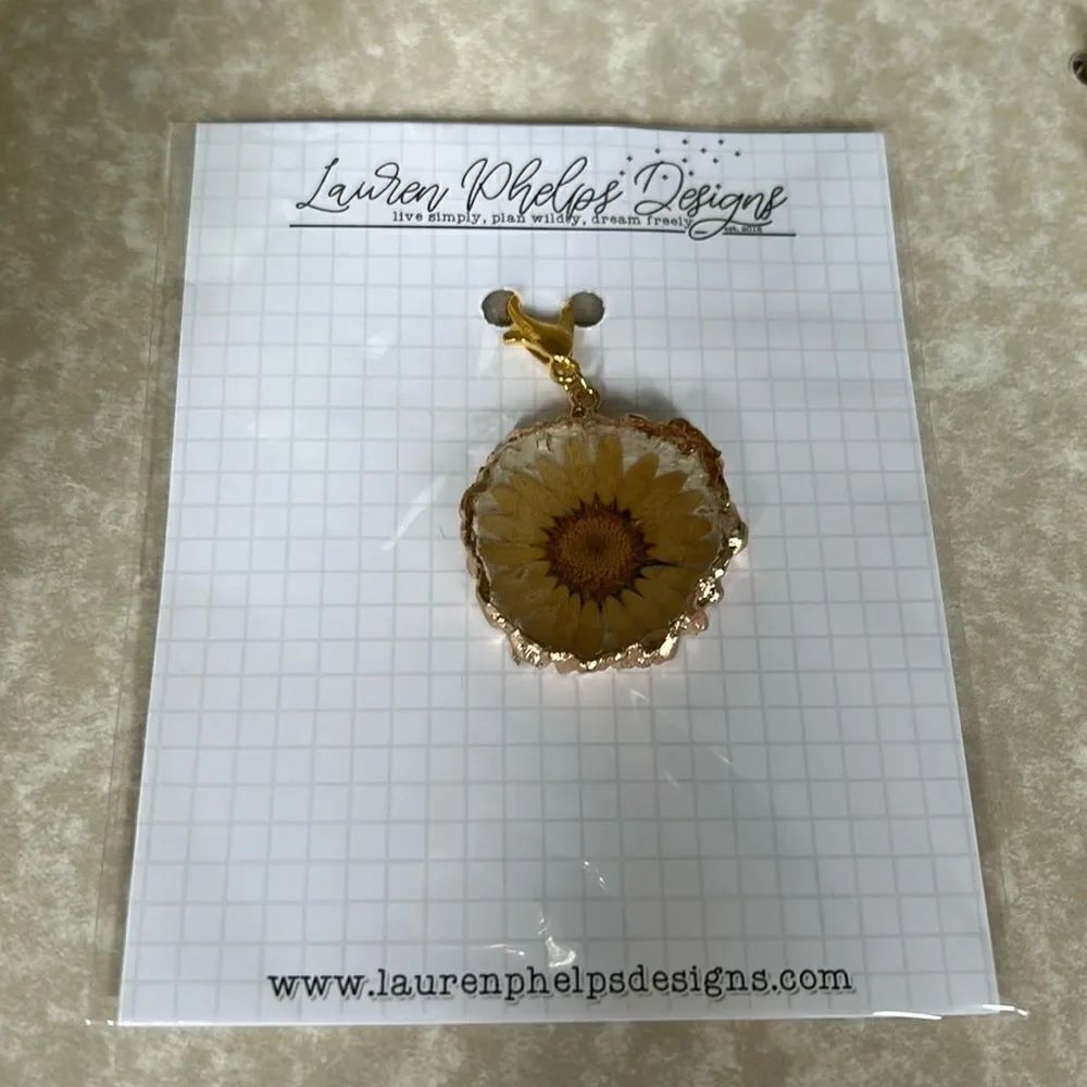 Lauren Phelps and design Charm pin NWT gold color